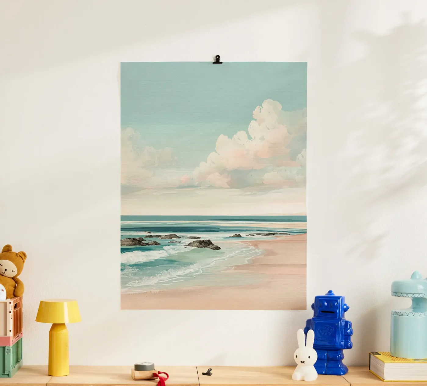 Pastel Beach Waves poster da LUMA
