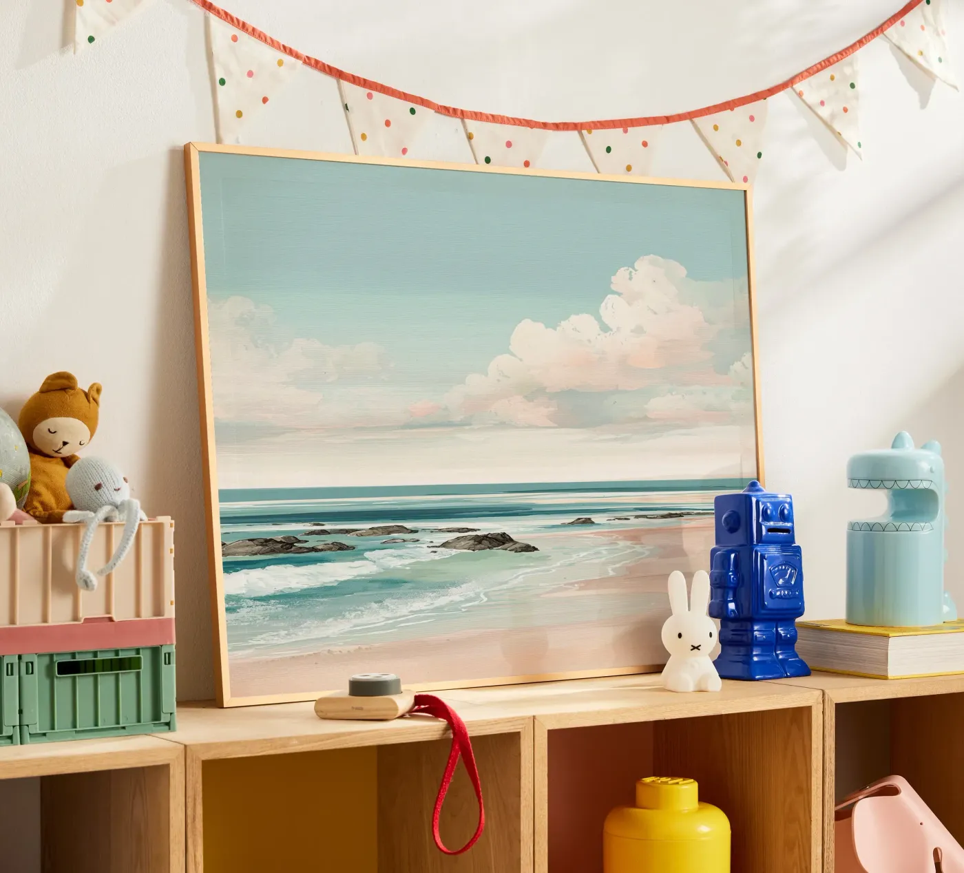 Pastel Beach Waves poster da LUMA