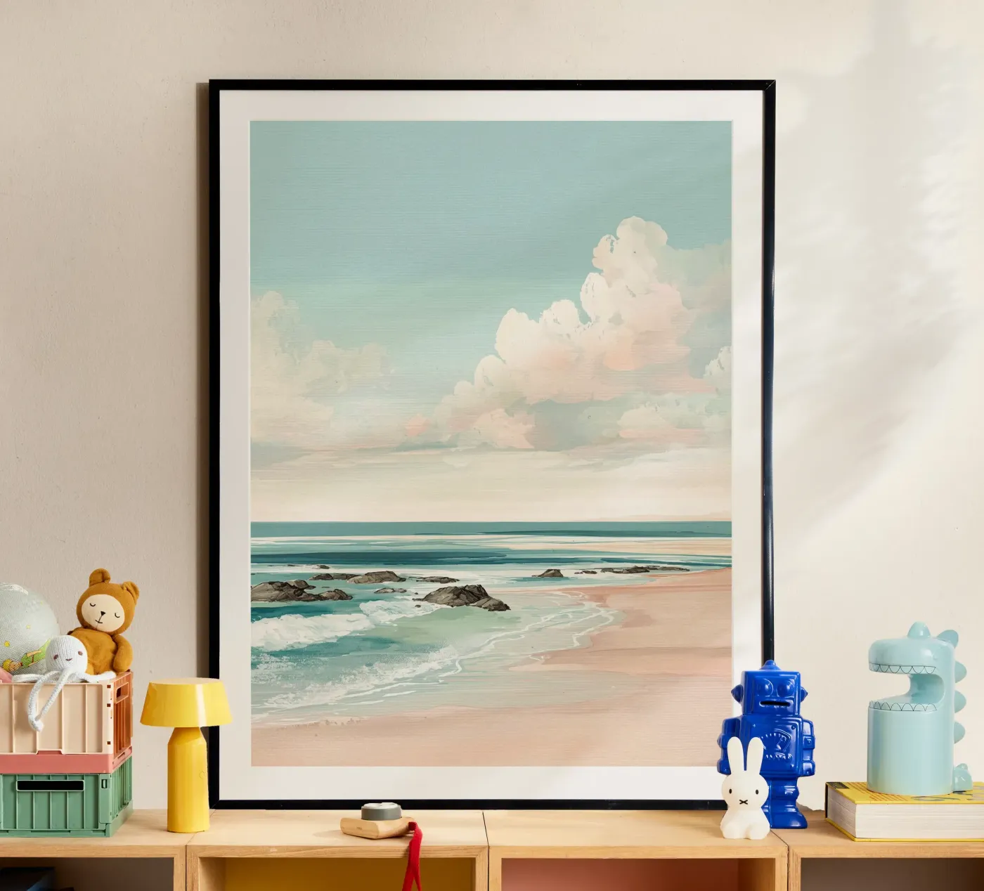 Pastel Beach Waves poster da LUMA