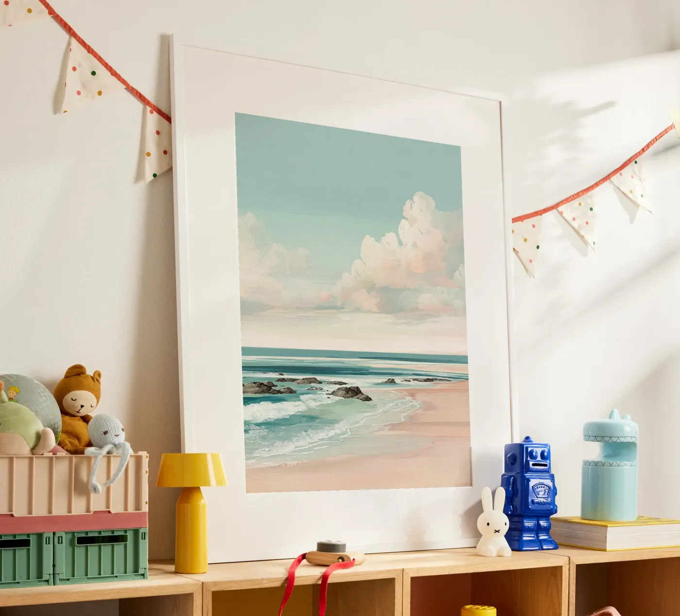 Pastel Beach Waves poster da LUMA
