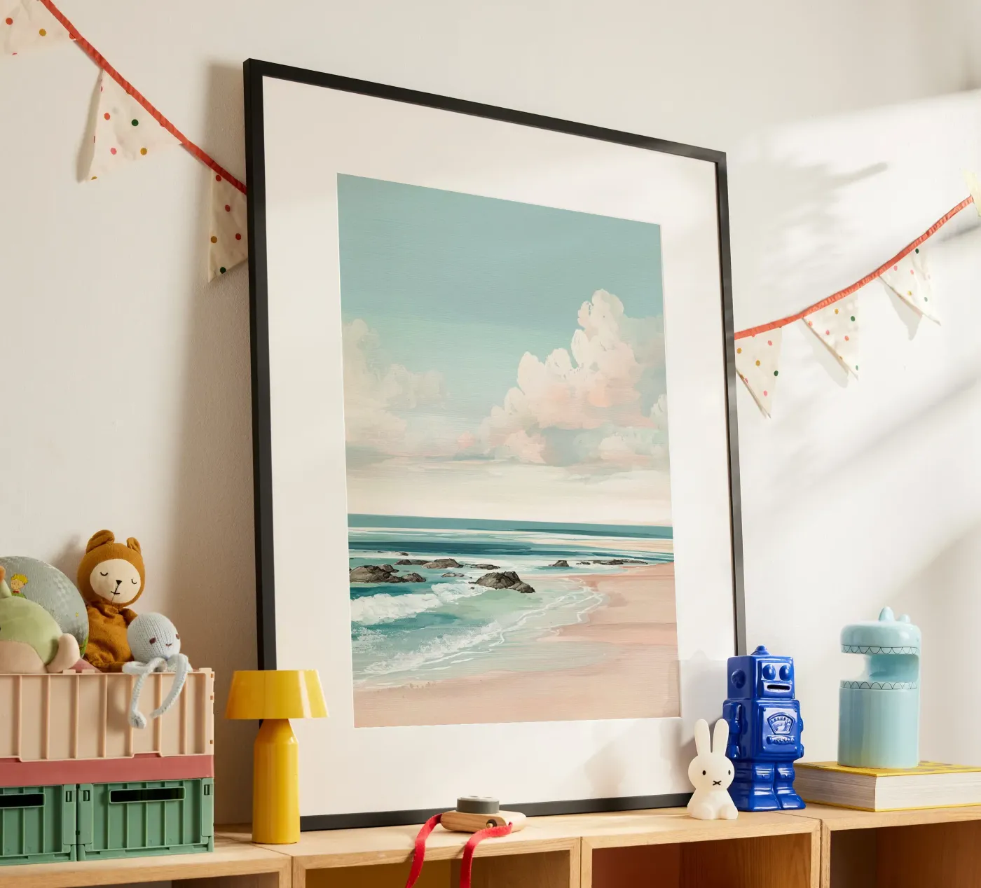 Pastel Beach Waves poster da LUMA