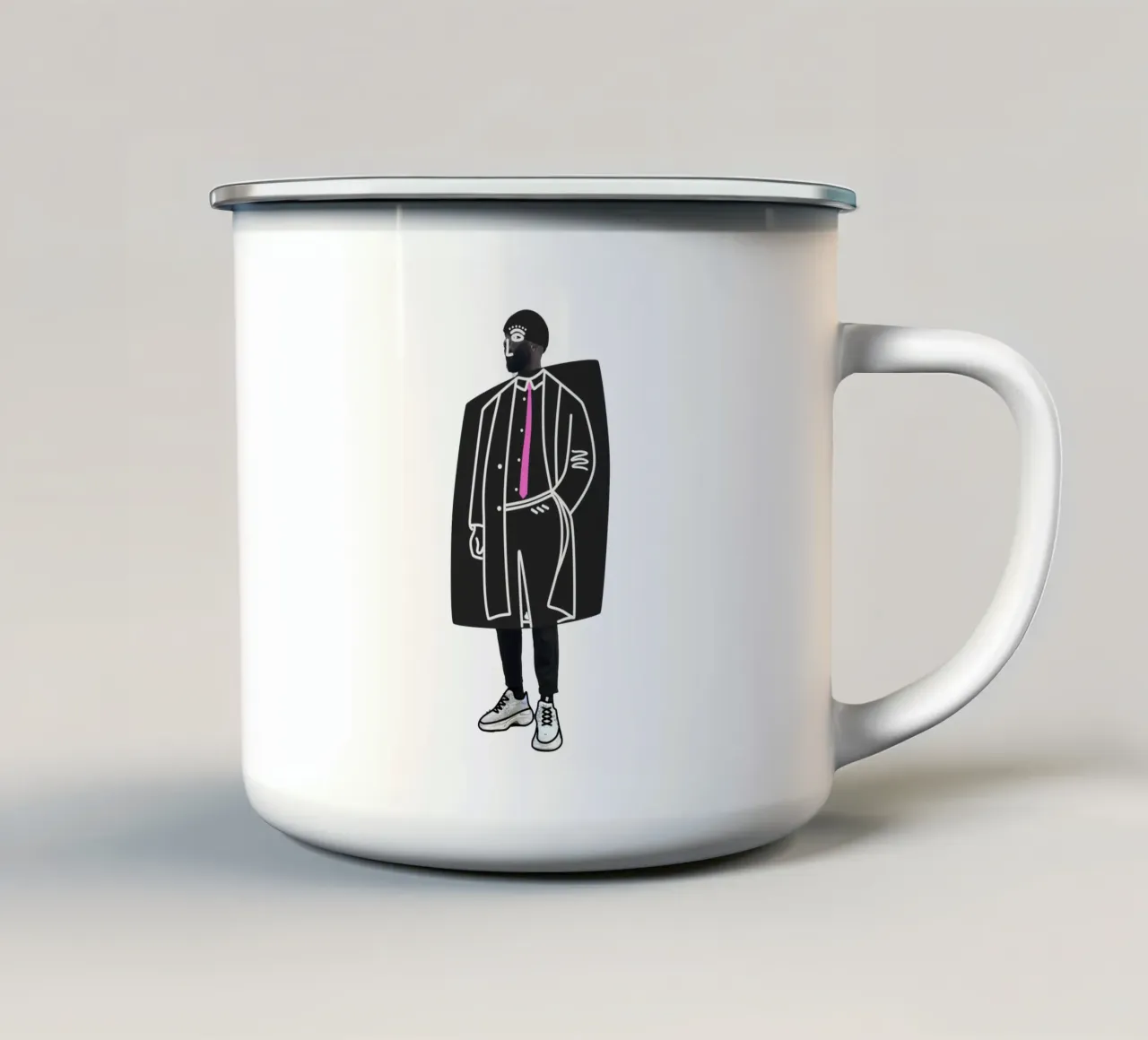 Il gentiluomo tazza in smalto da amini54