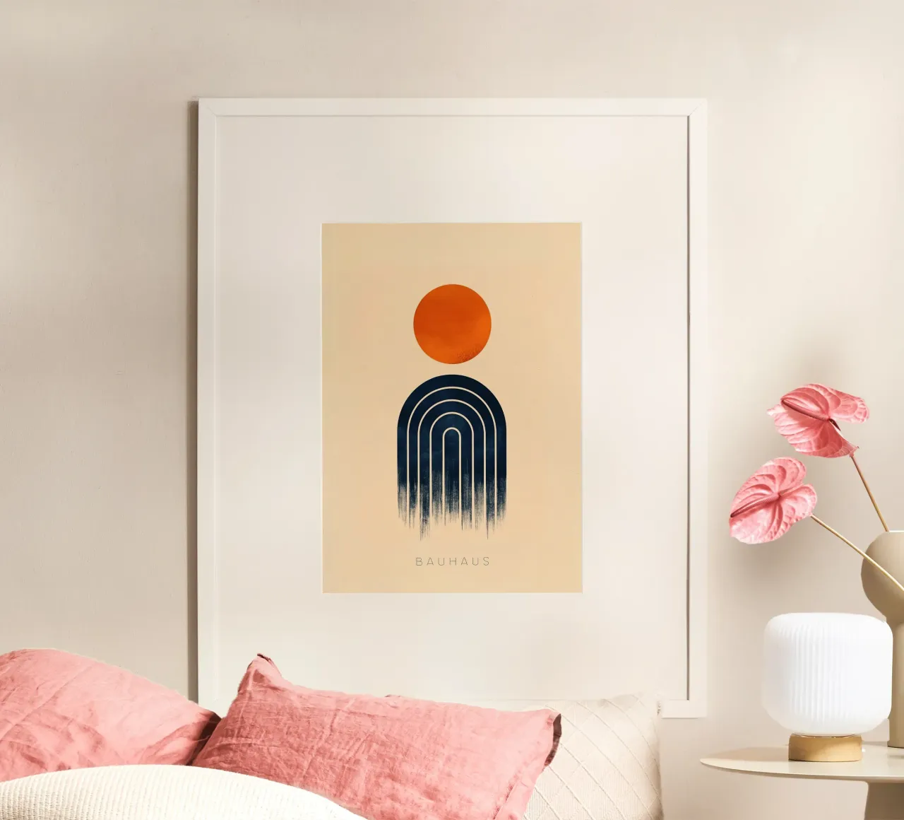 Bauhaus poster con telaio in legno da Nikis Art Studio