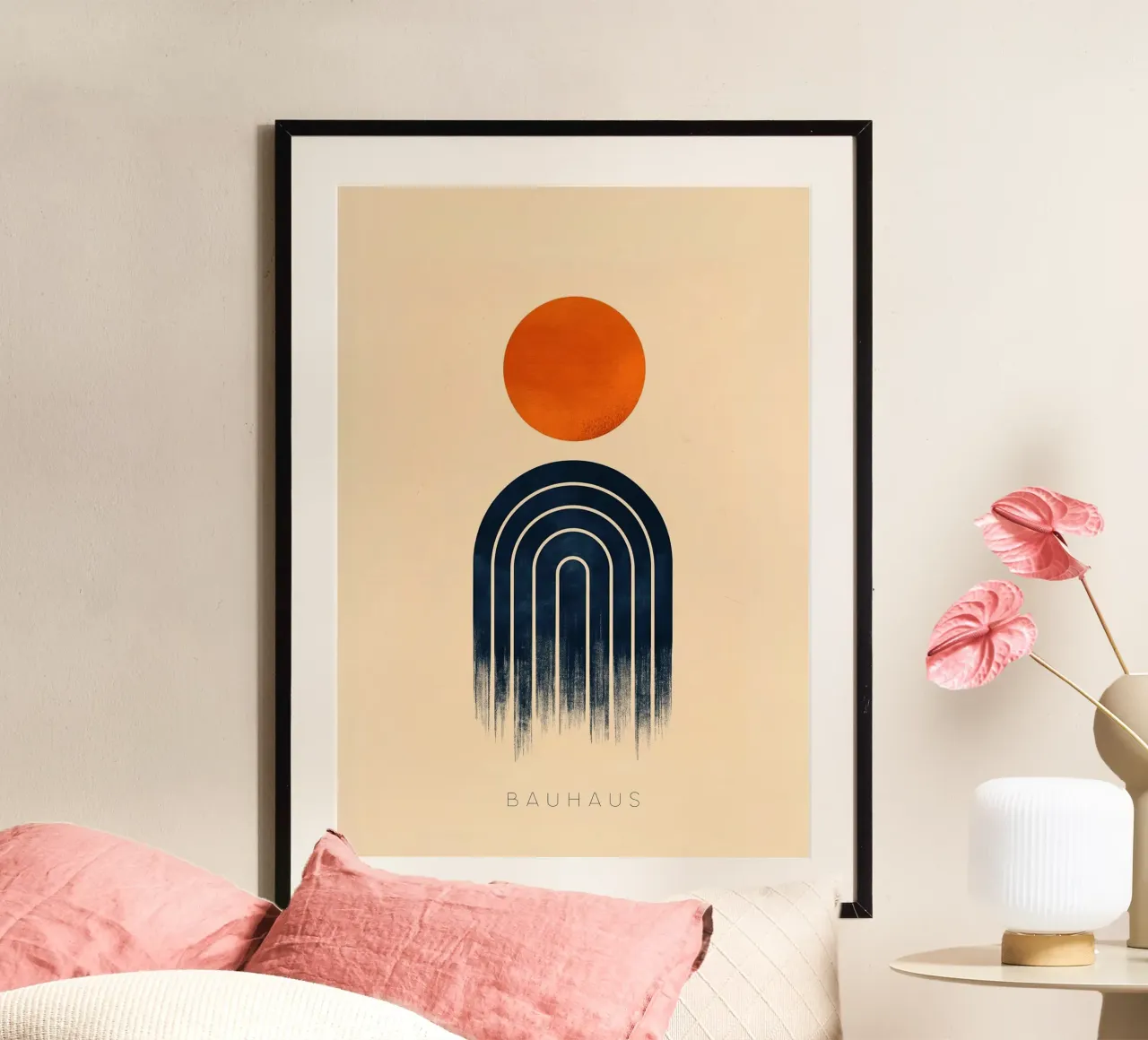 Bauhaus poster con telaio in legno da Nikis Art Studio