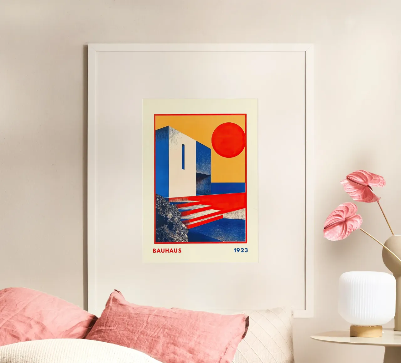 Bauhaus Architecture V poster by Nikis Art Studio