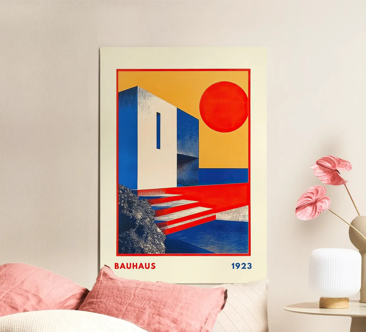 Bauhaus Architecture V poster by Nikis Art Studio