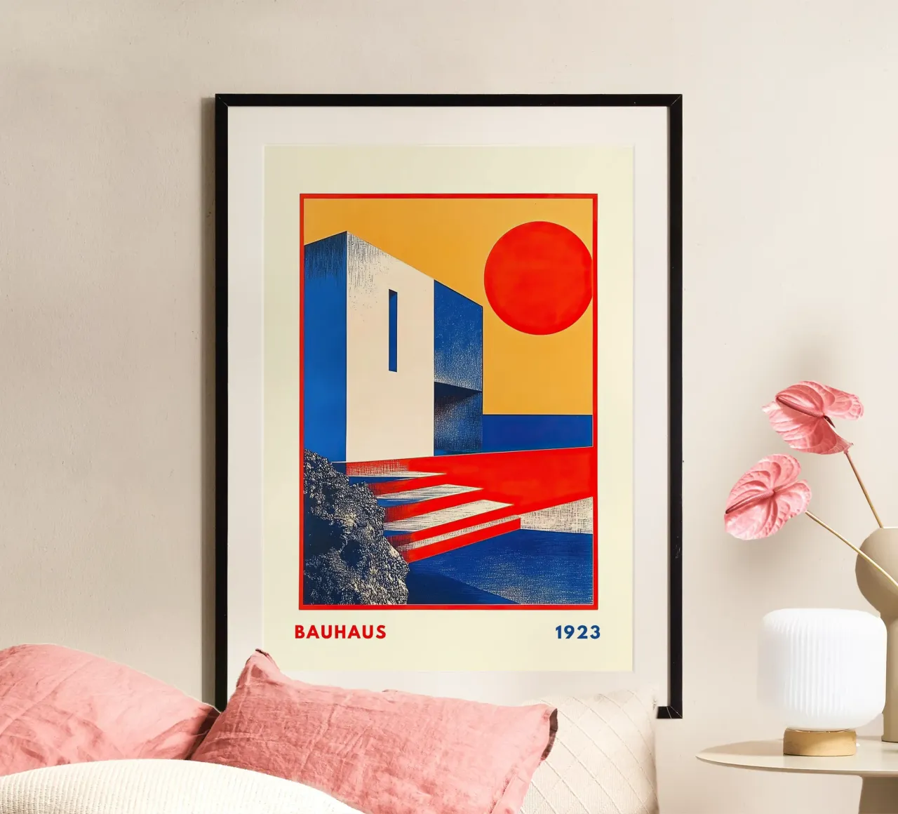 Bauhaus Architecture V poster by Nikis Art Studio