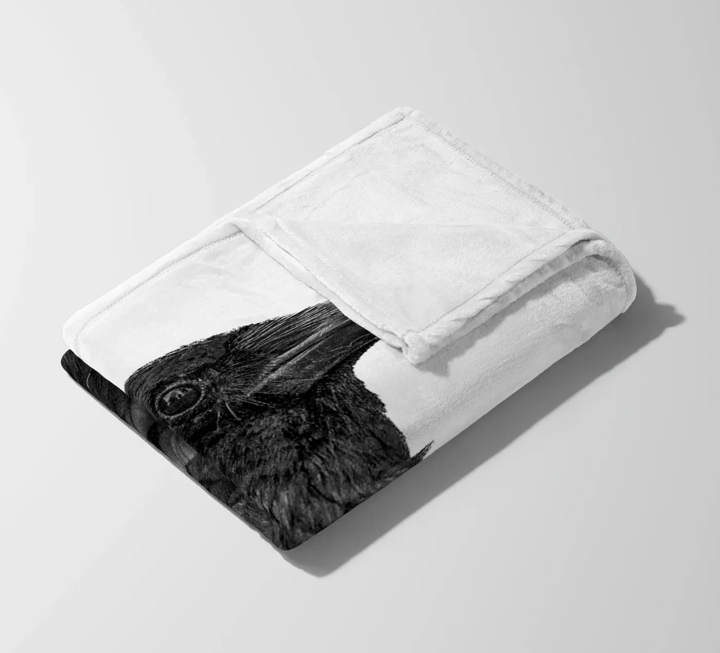 Krähe Fleecedecke von Victoria Frost
