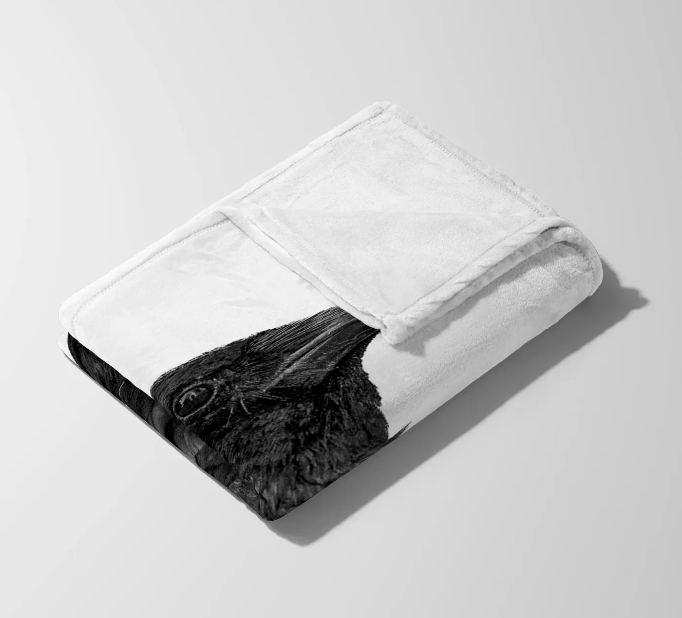 Krähe Fleecedecke von Victoria Frost