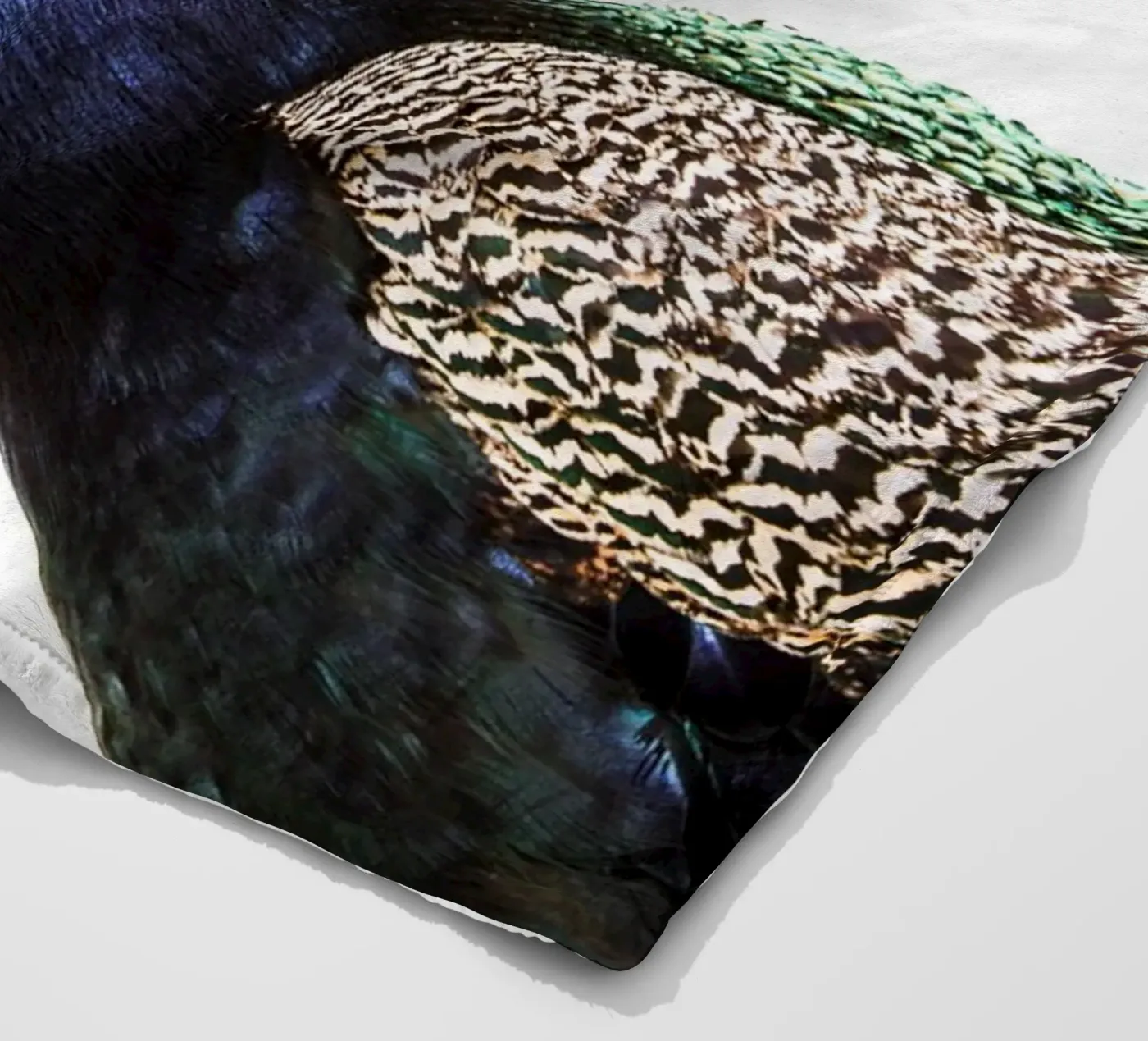 Blue Peacock Fleecedecke von Victoria Frost