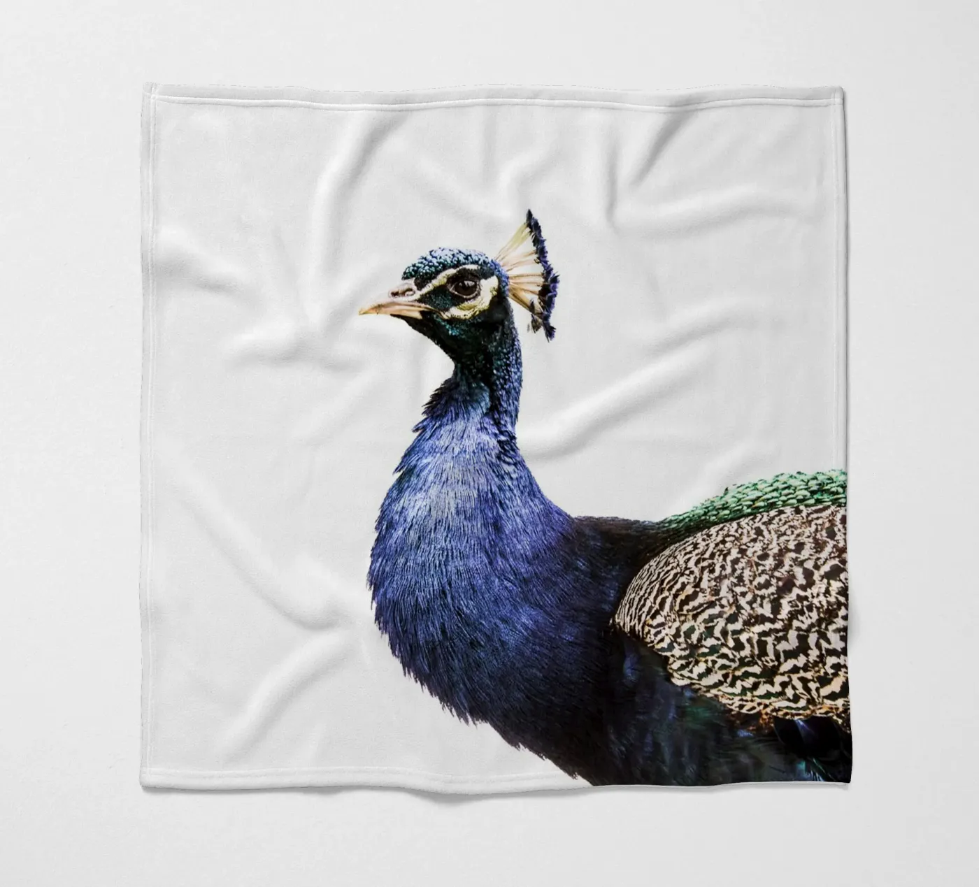 Blue Peacock Fleecedecke von Victoria Frost