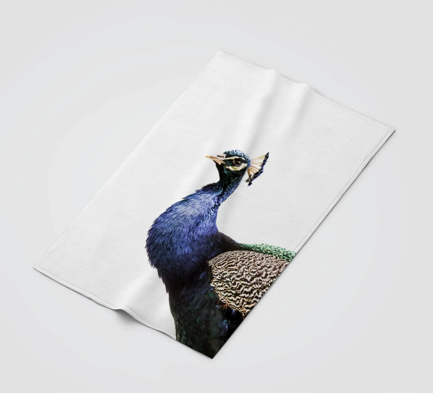 Blue Peacock Fleecedecke von Victoria Frost