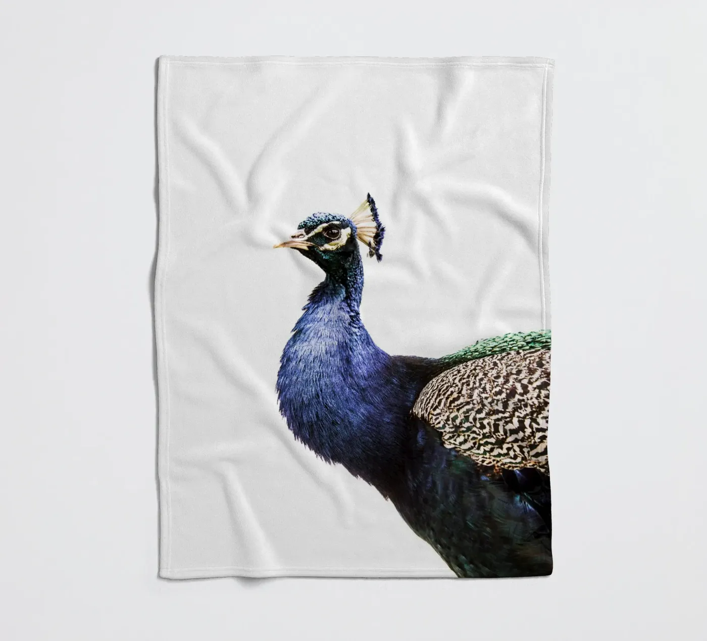 Blue Peacock Fleecedecke von Victoria Frost
