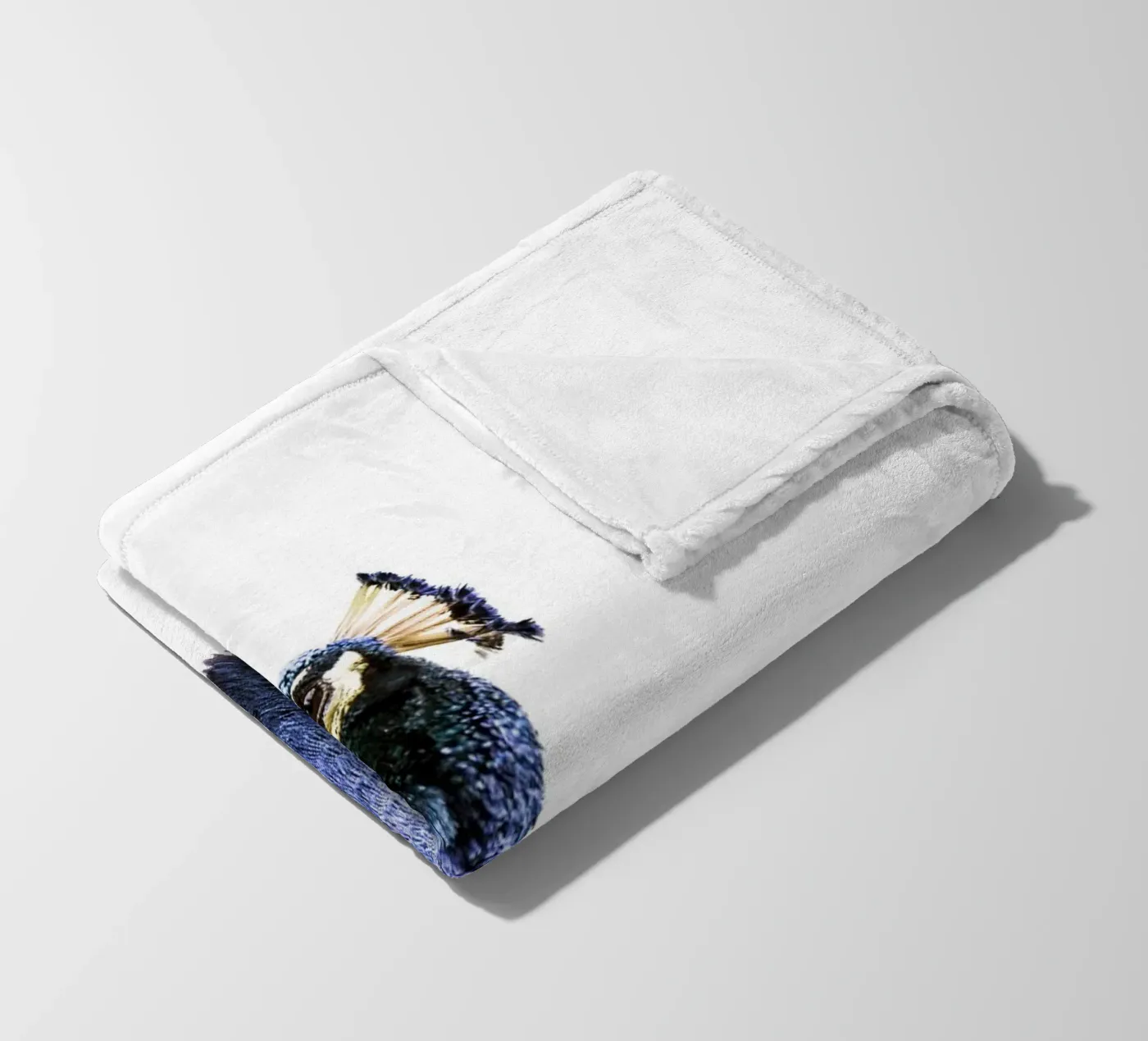 Blue Peacock Fleecedecke von Victoria Frost