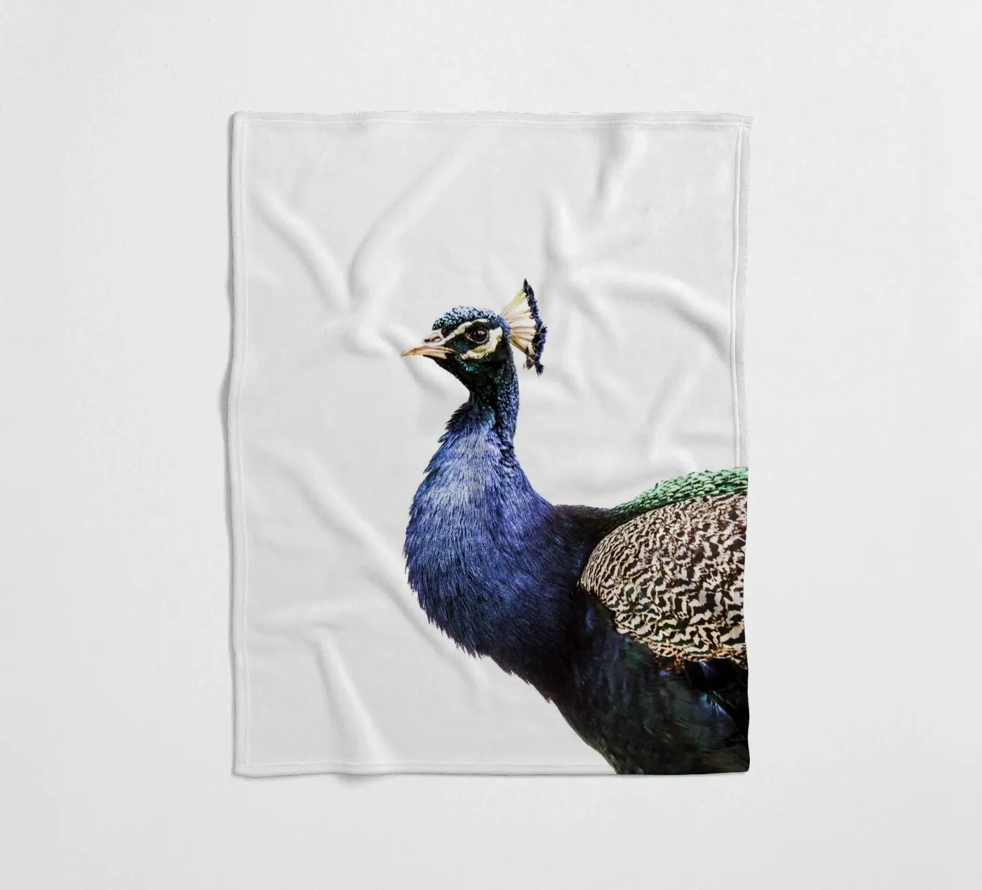 Blue Peacock Fleecedecke von Victoria Frost