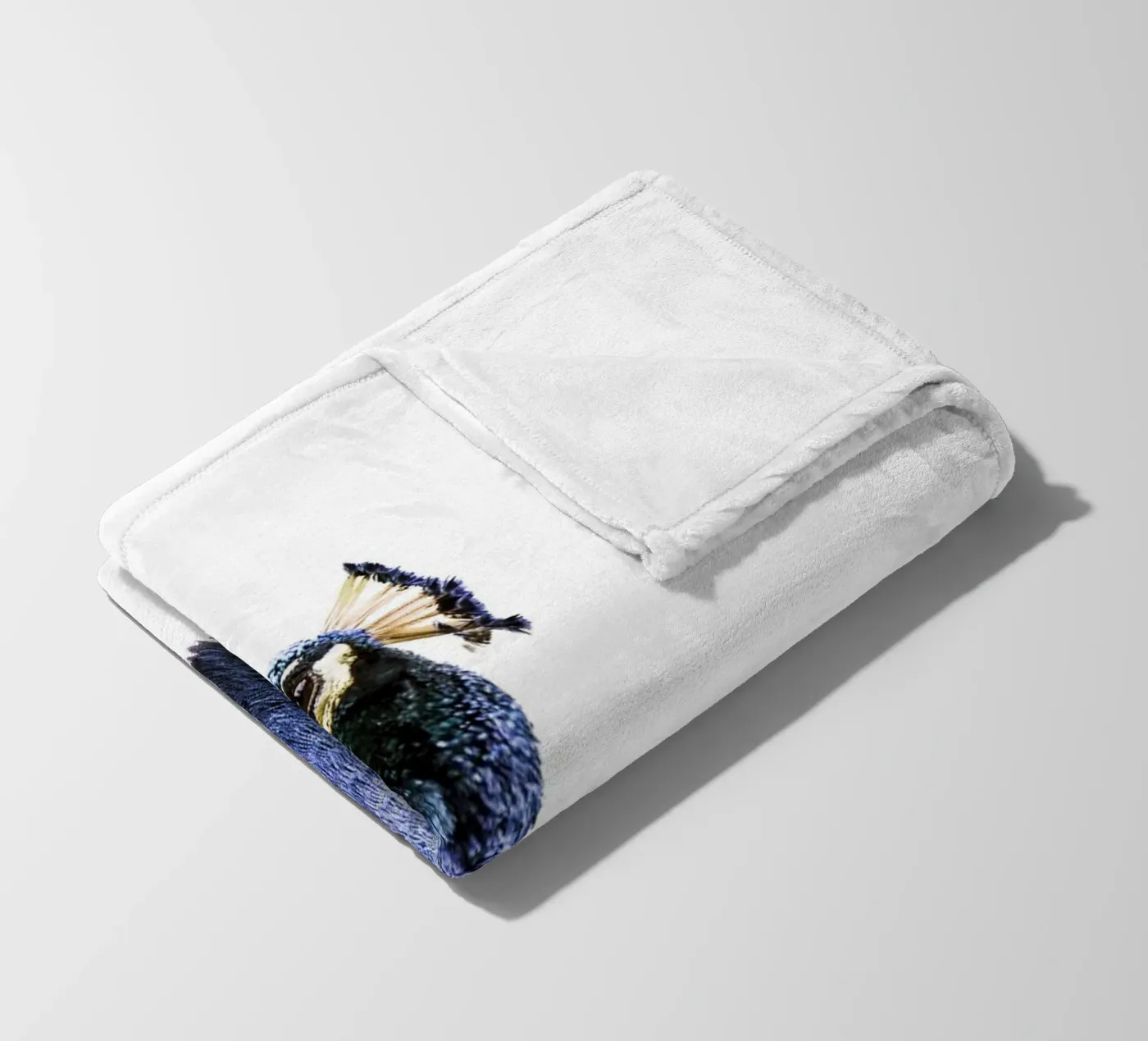 Blue Peacock Fleecedecke von Victoria Frost