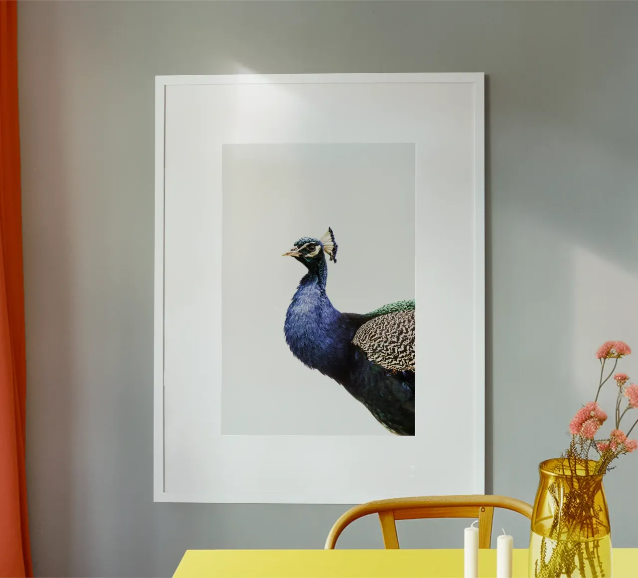 Pavone blu poster da Victoria Frost