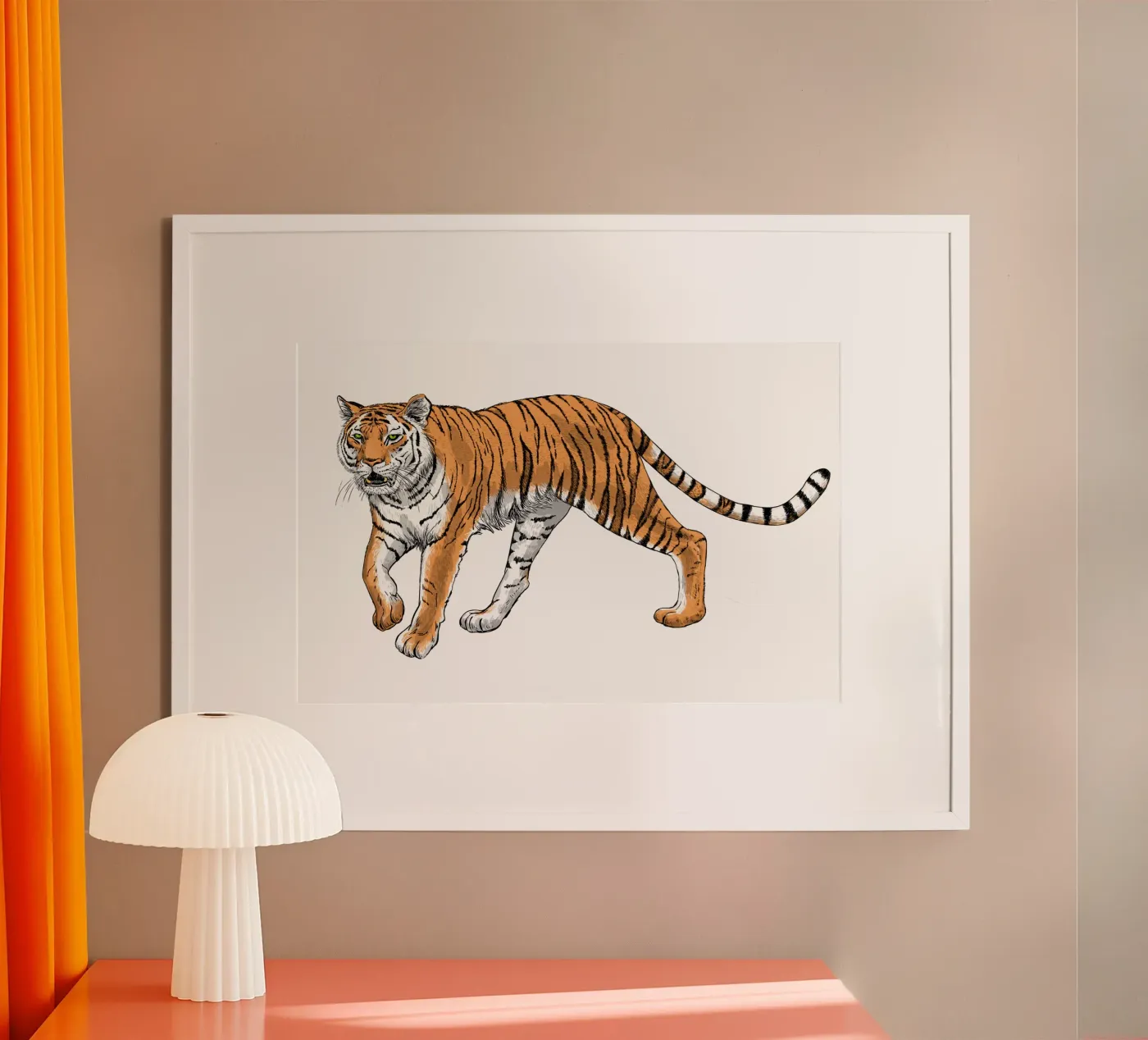 Tiger Poster von Painted animals