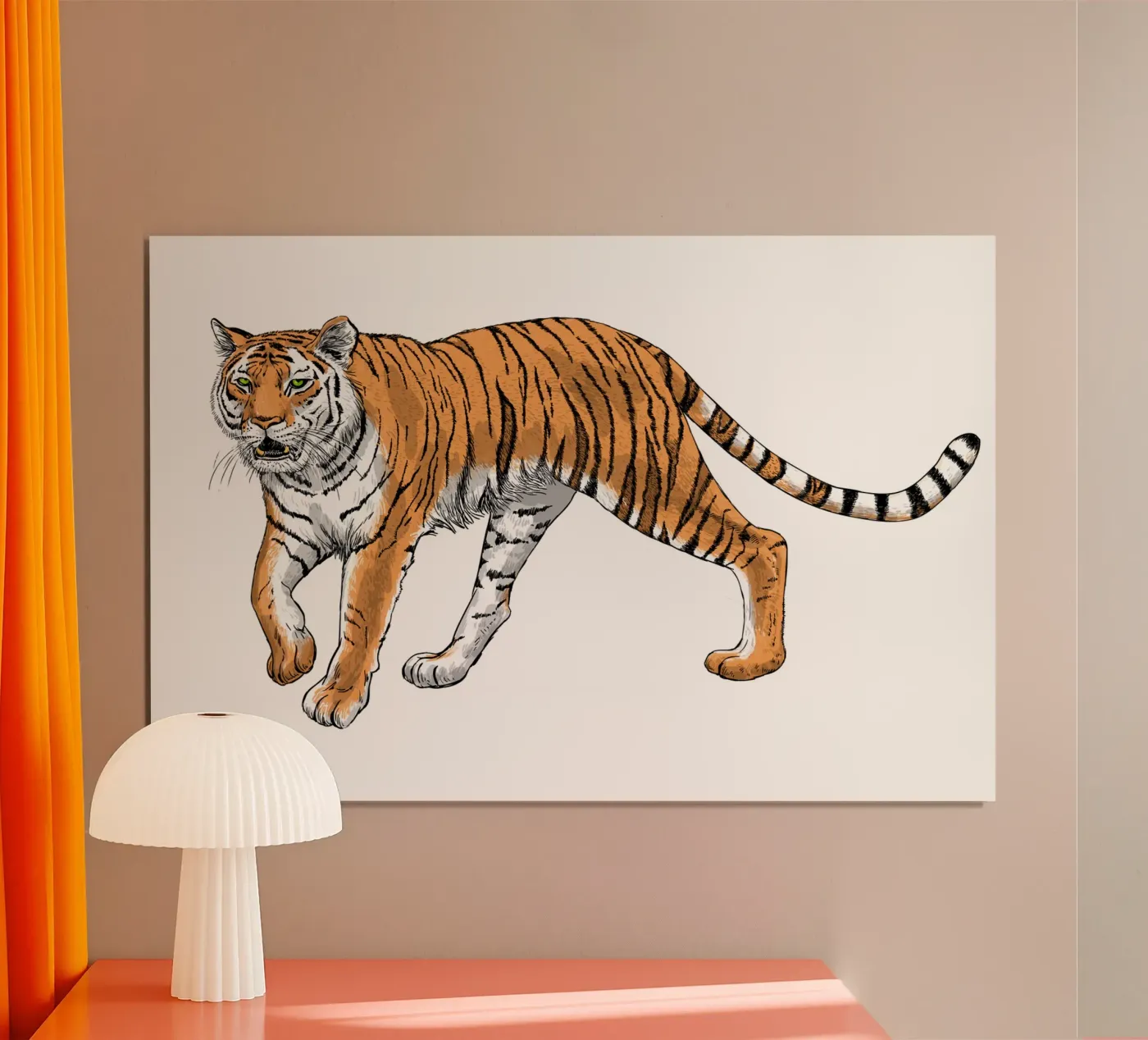 Tiger Poster von Painted animals