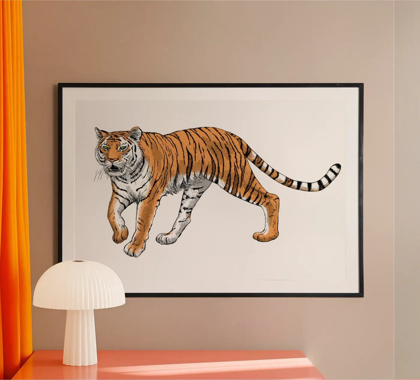Tiger Poster von Painted animals