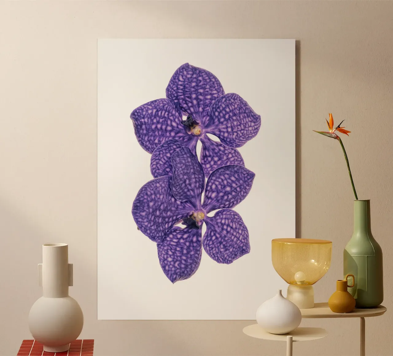 Il fascino delle orchidee viola plexiglass da Curious Collections by Marielle Leenders