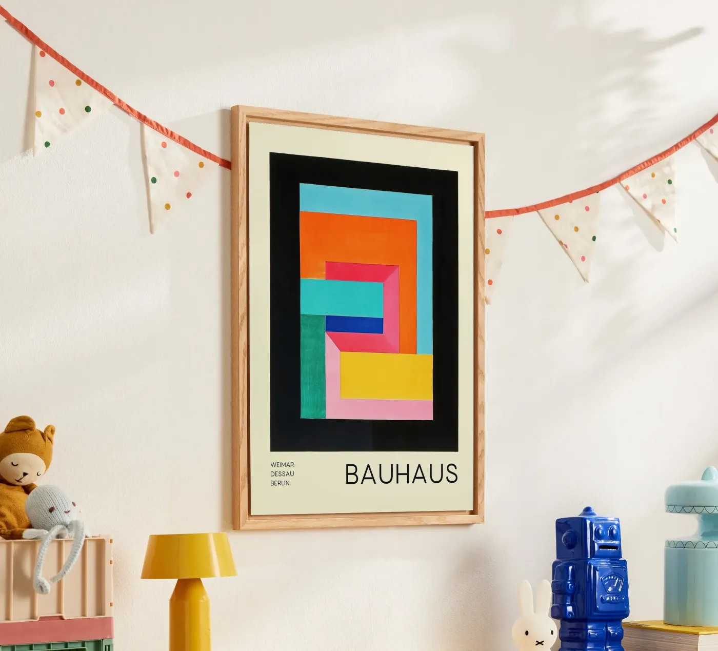 Bauhaus Acryl-Glas von Nikis Art Studio