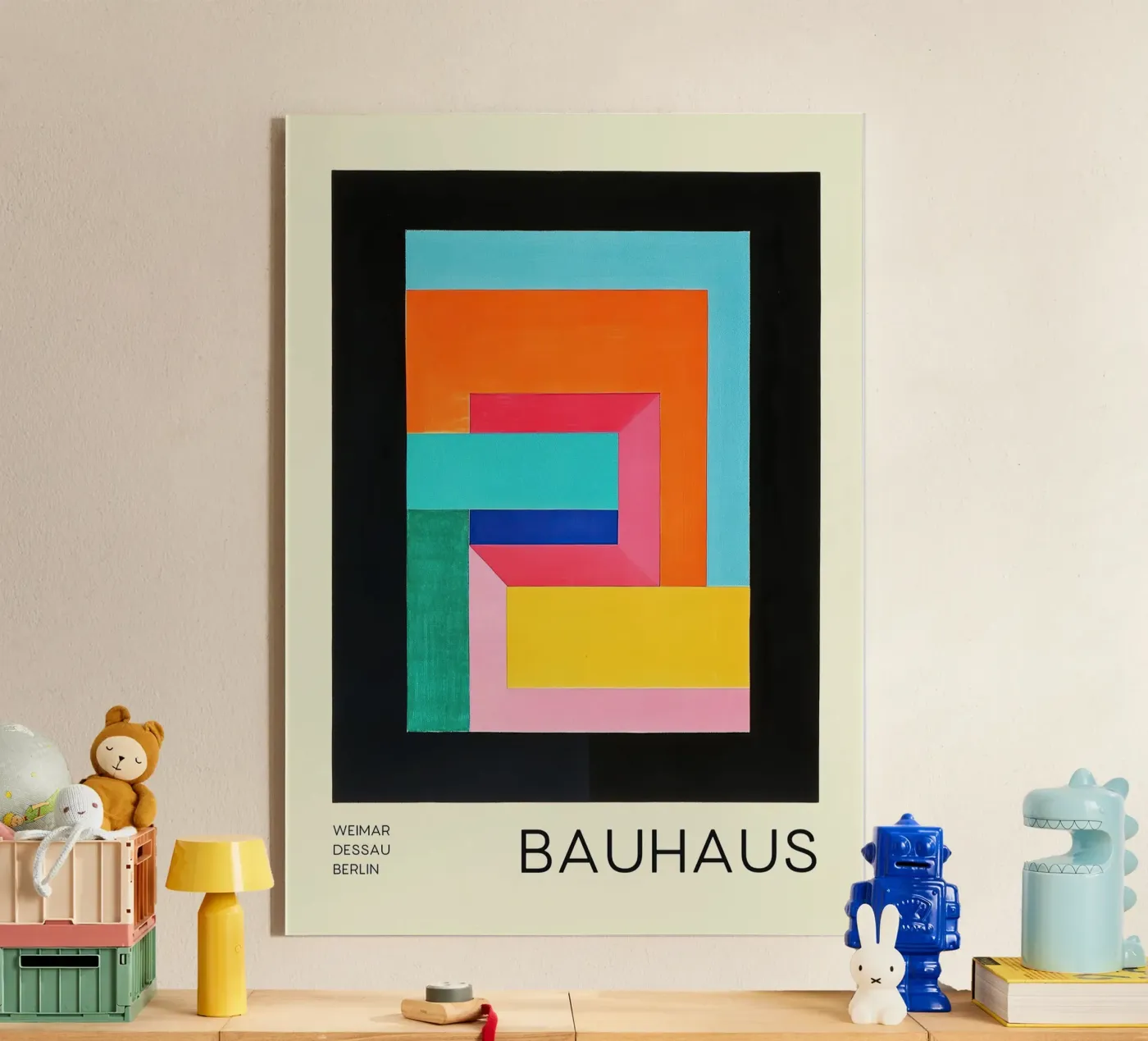 Bauhaus Acryl-Glas von Nikis Art Studio