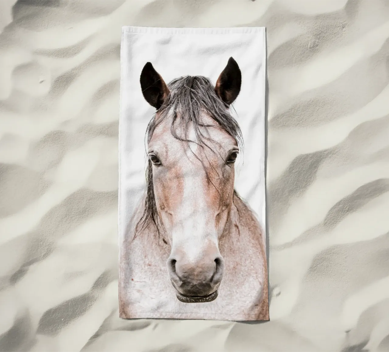 Cavallo di castagno Dun I telo mare da Victoria Frost