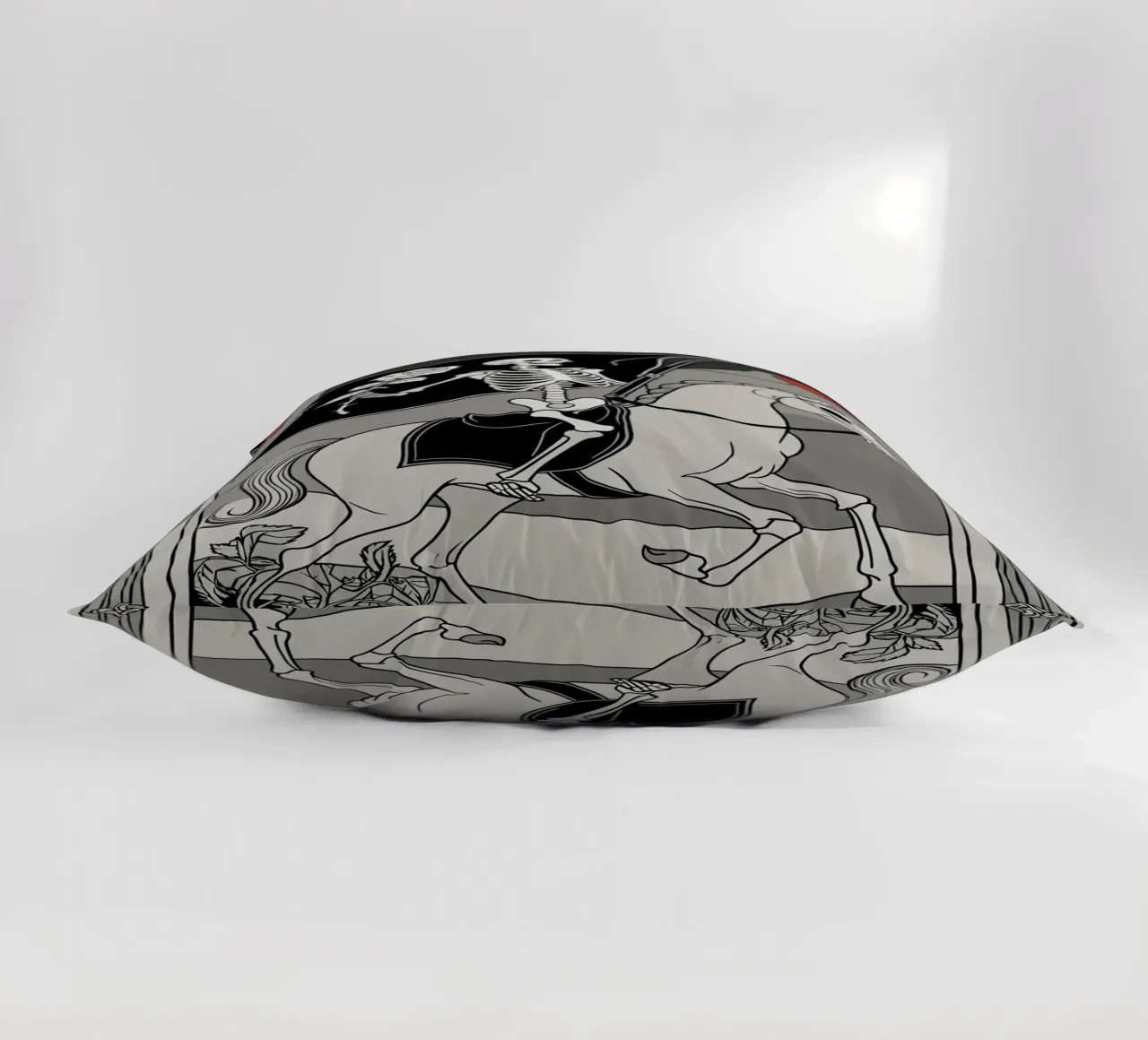 Death – Symbol of Transition and Change decorative cushion by Mystique & Muse