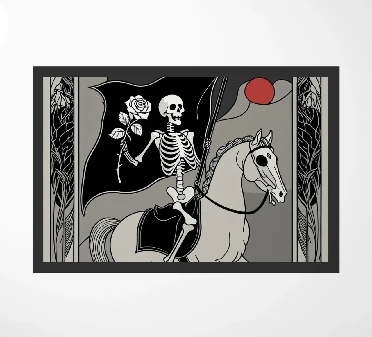 Death – Symbol of Transition and Change doormat by Mystique & Muse