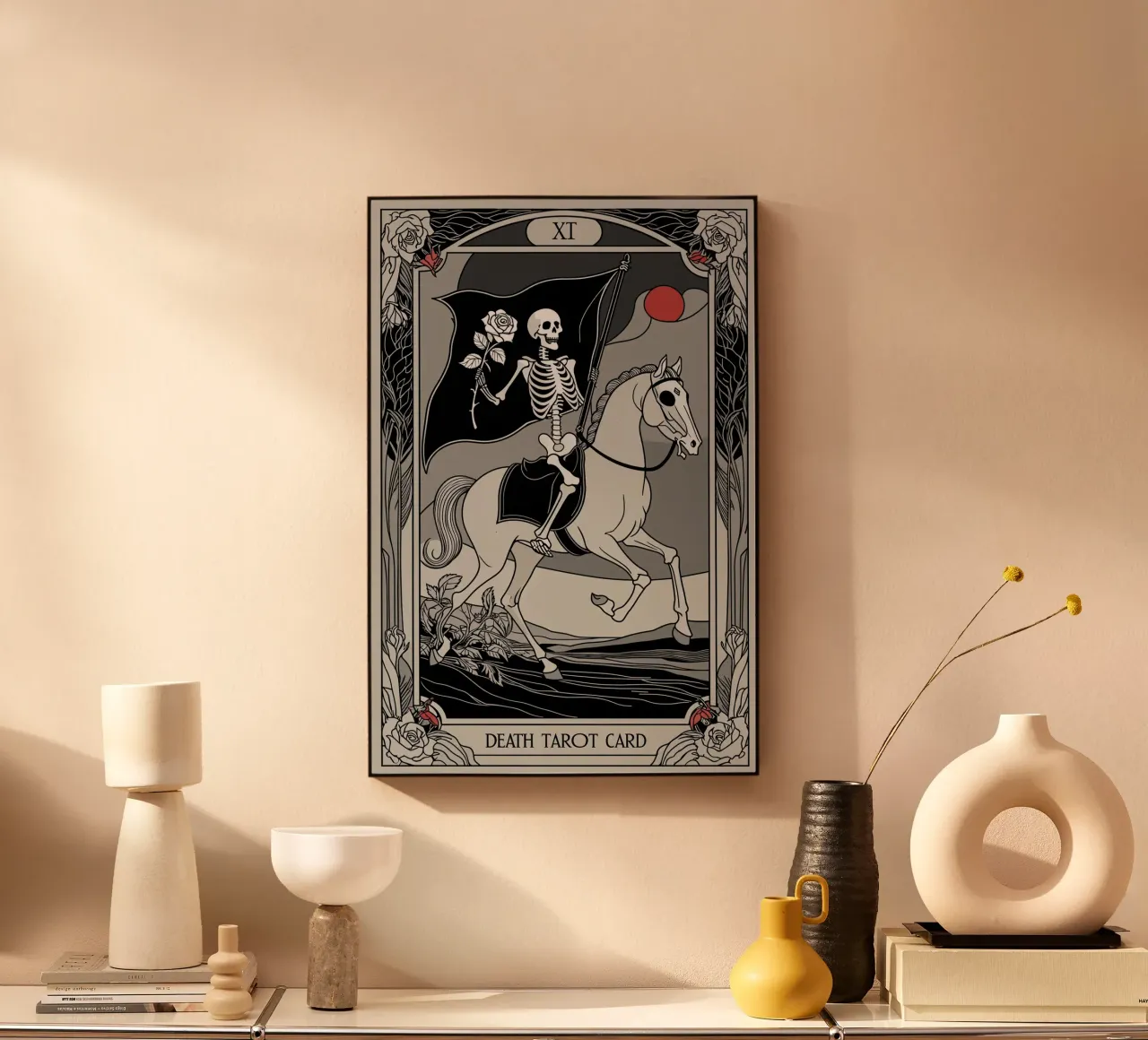 Der Tod - Symbol des Übergangs und der Veränderung Alu-Dibond von Mystique & Muse