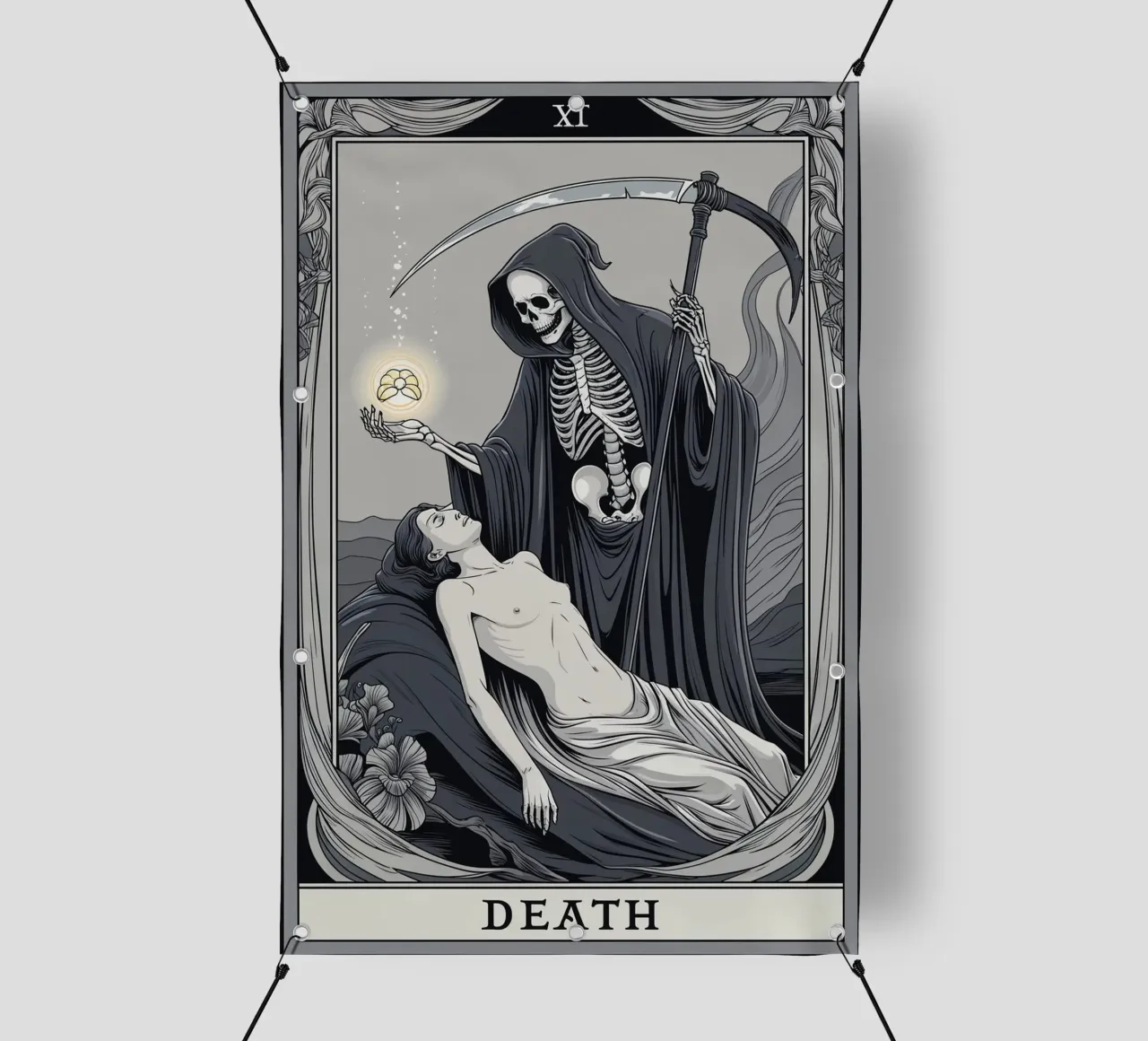 Morte - Abbracciare la trasformazione telo in pvc da Mystique & Muse