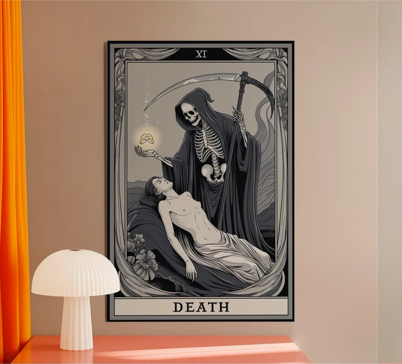 Morte - Abbracciare la trasformazione alluminio dibond da Mystique & Muse