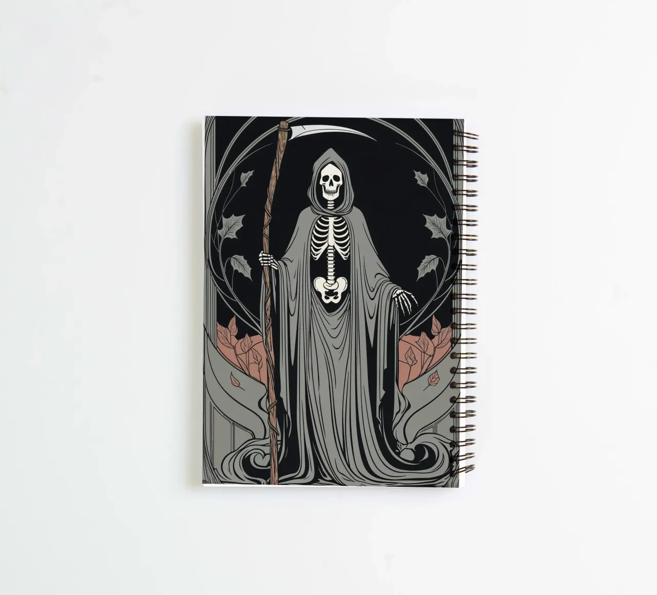 Death – Rebirth Through Change spiral notebook by Mystique & Muse