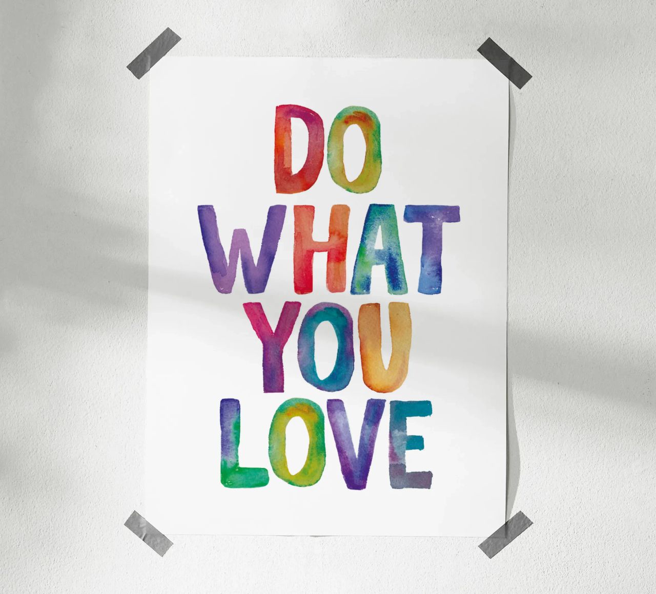 Tun Sie, was Sie lieben Poster von THE MOTIVATED TYPE