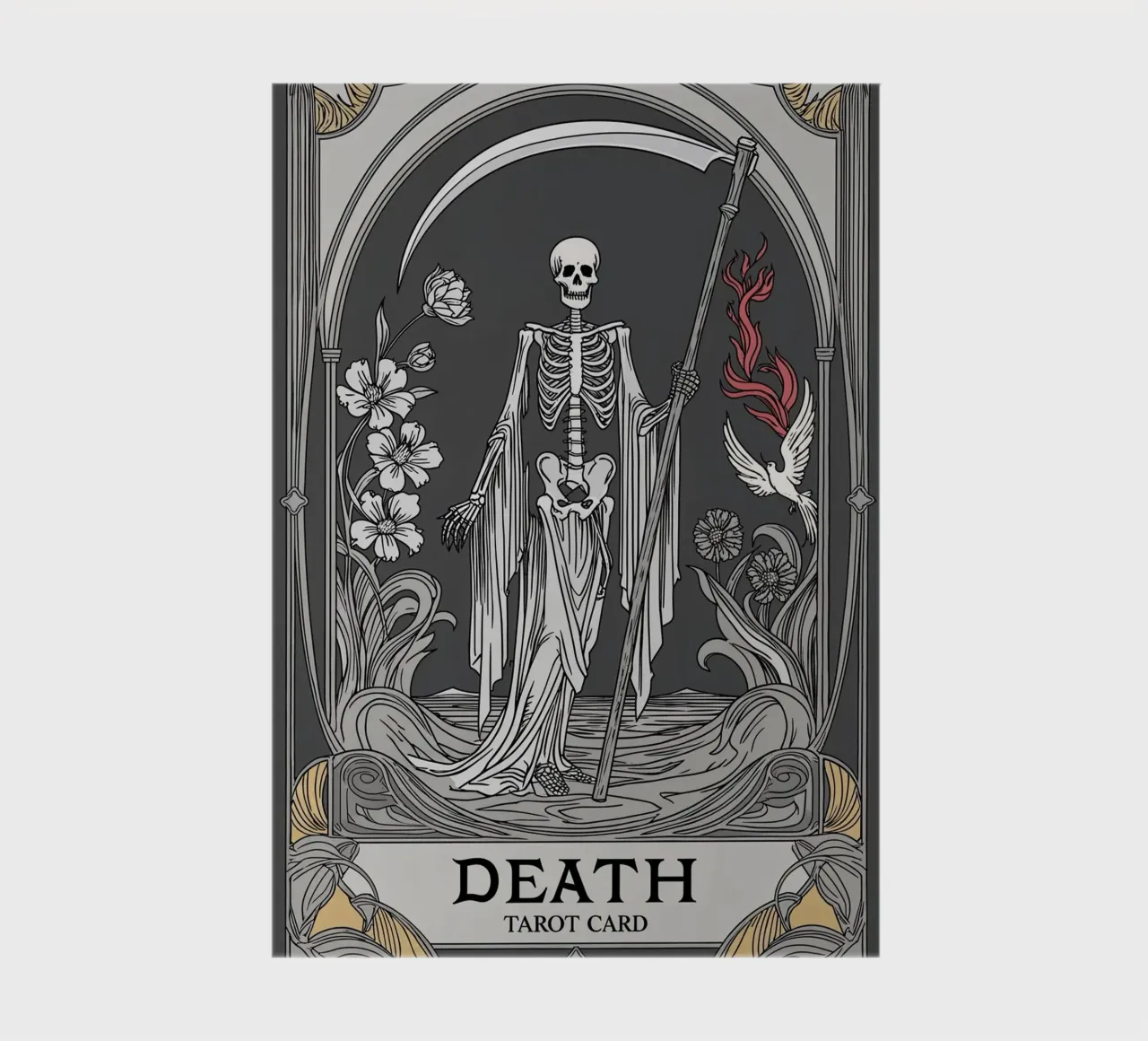 Death – Letting Go for New Beginnings notebook by Mystique & Muse