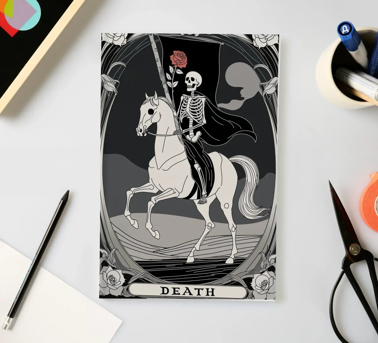 Death – Embracing the Cycle of Life notebook by Mystique & Muse