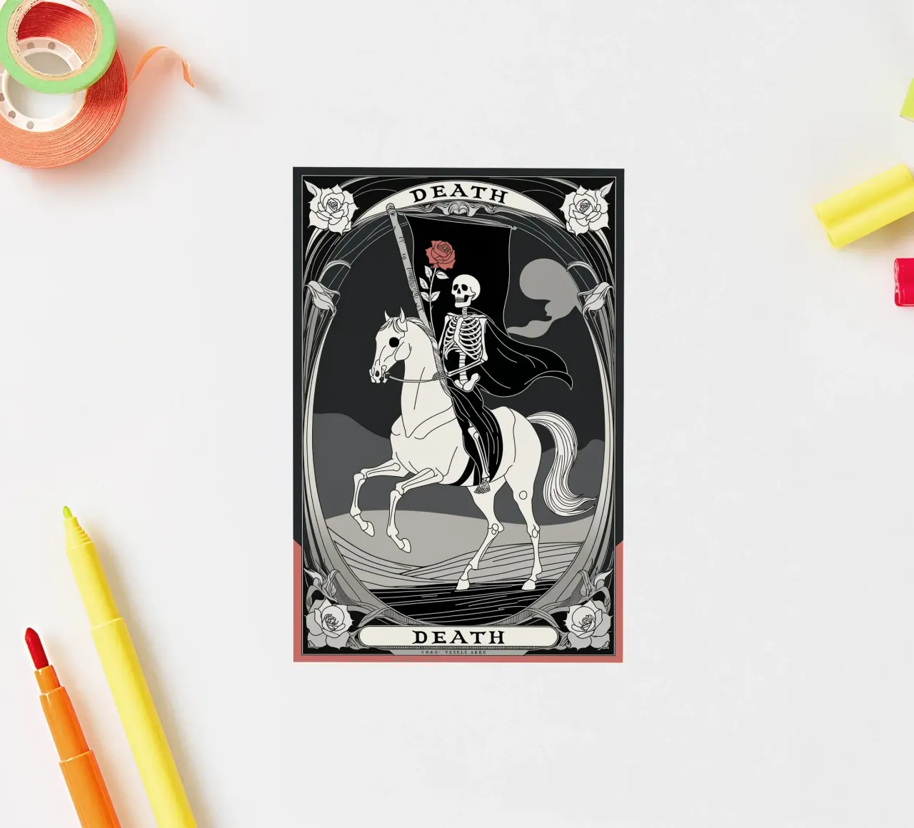 Death – Embracing the Cycle of Life sticker by Mystique & Muse