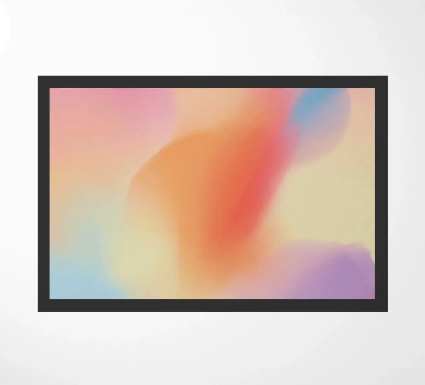 The Pastel Eclipse doormat by HUE FLOW