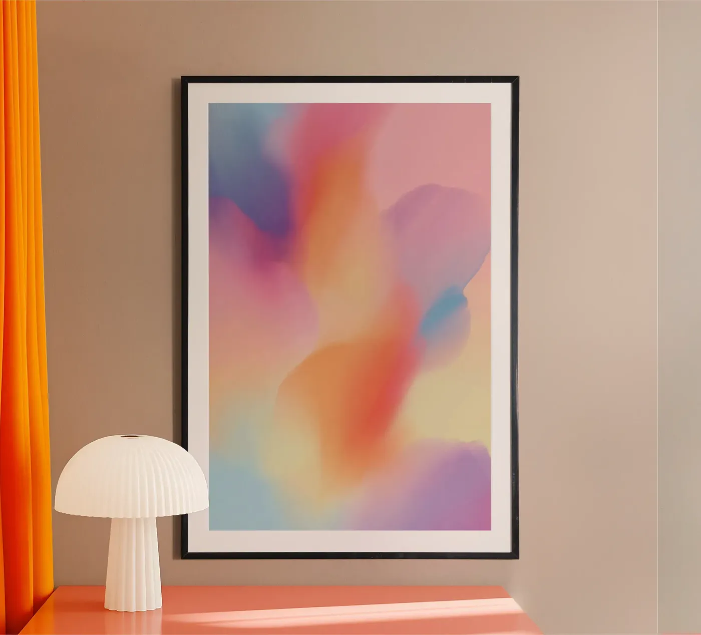 The Pastel Eclipse poster by HUE FLOW