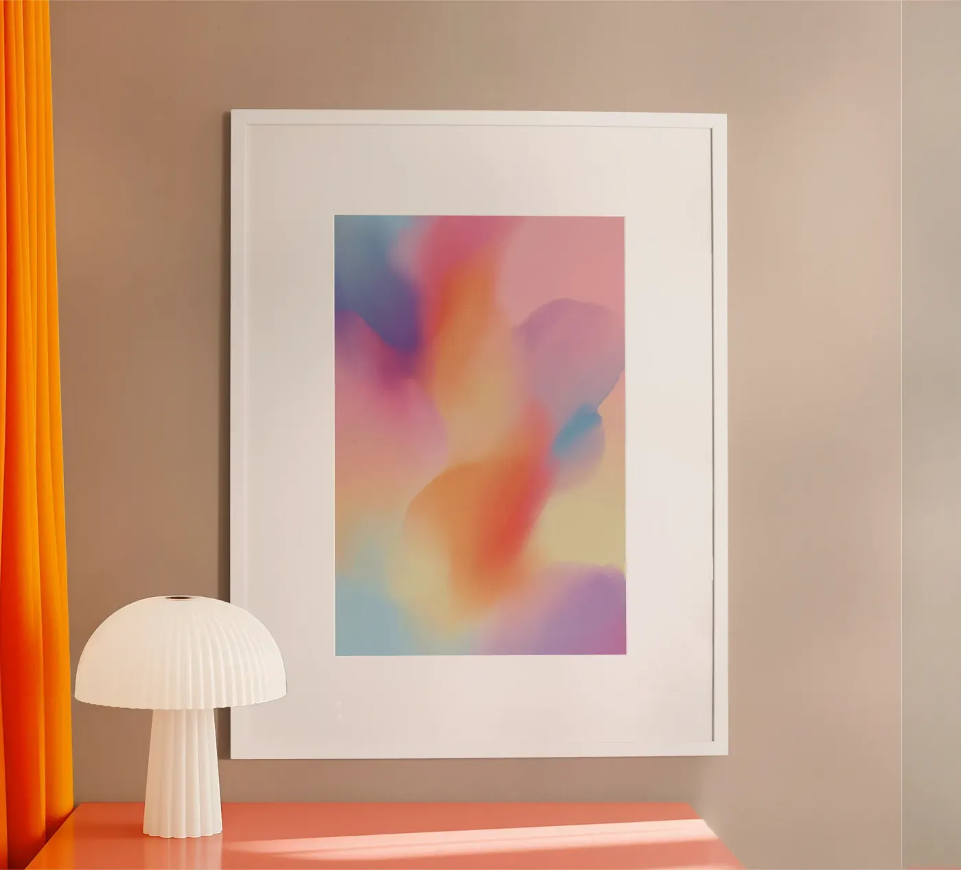 The Pastel Eclipse poster by HUE FLOW