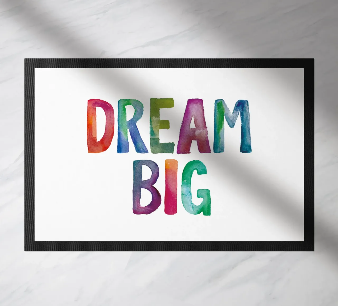 Dream Big deurmat van THE MOTIVATED TYPE