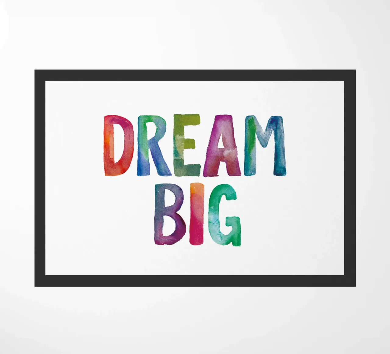 Dream Big deurmat van THE MOTIVATED TYPE