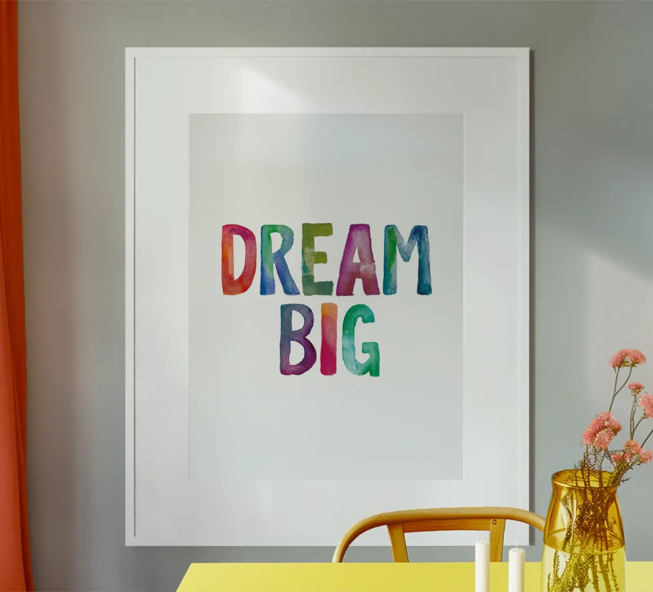 Droom Groot poster van THE MOTIVATED TYPE