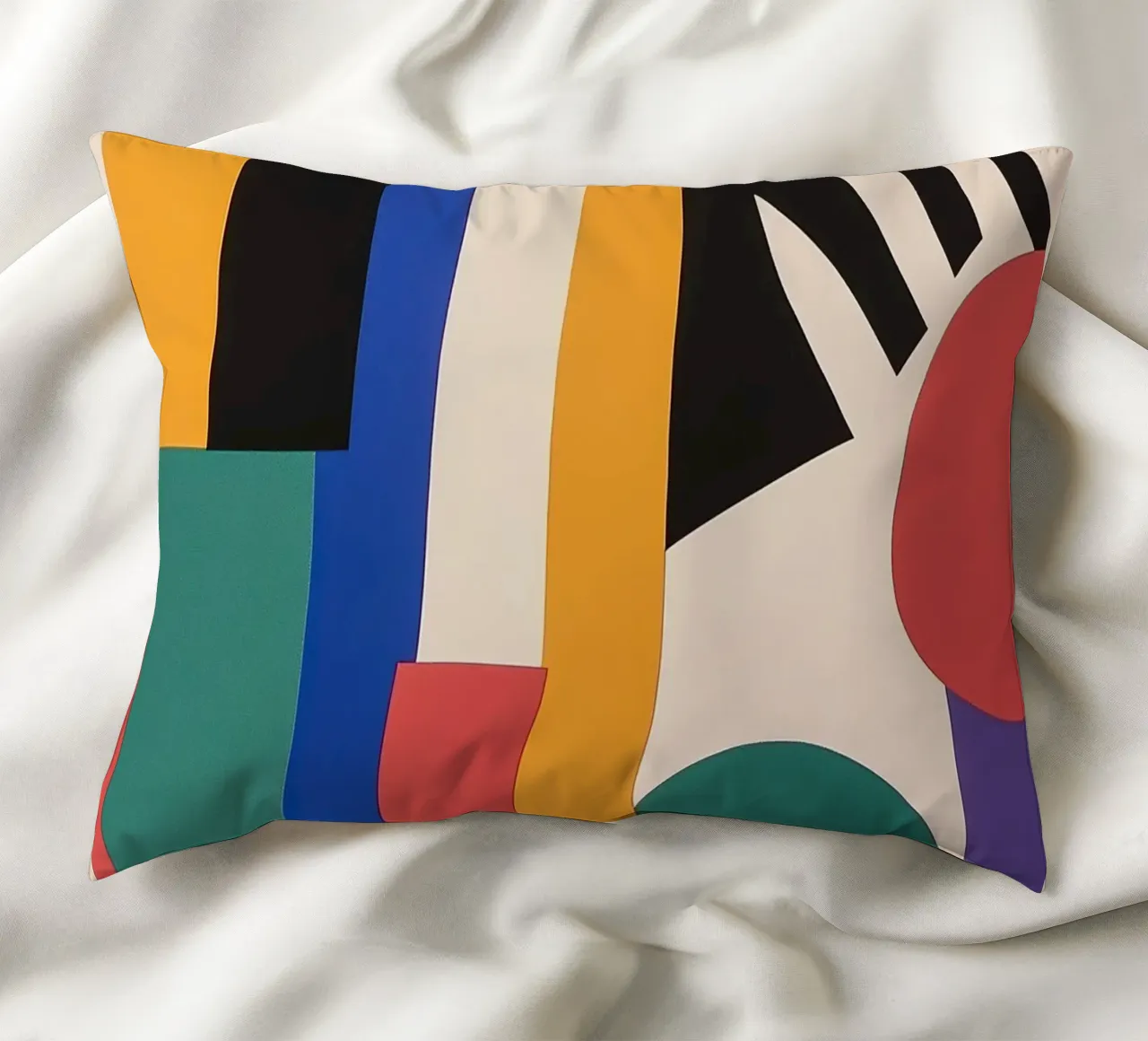 Design dynamics: the energy of the Bauhaus decorative cushion by Nikis Art Studio
