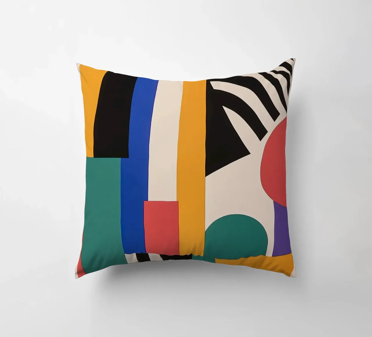Design dynamics: the energy of the Bauhaus decorative cushion by Nikis Art Studio