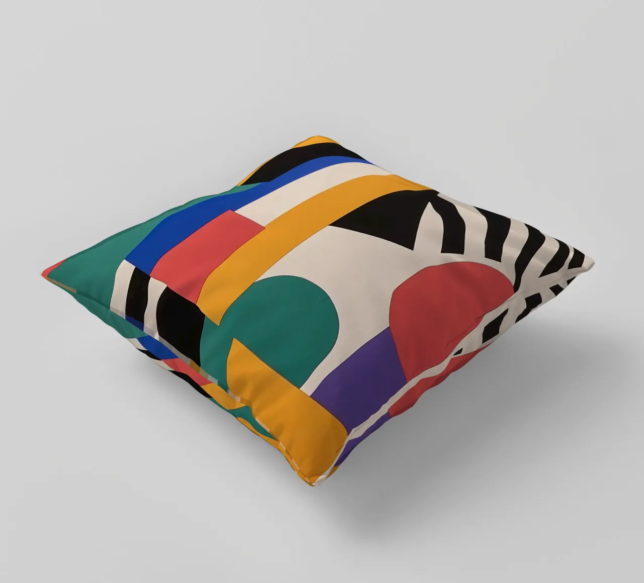 Design dynamics: the energy of the Bauhaus decorative cushion by Nikis Art Studio