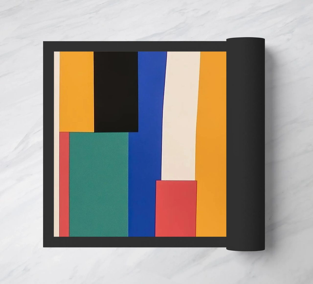 Design dynamics: the energy of the Bauhaus doormat by Nikis Art Studio