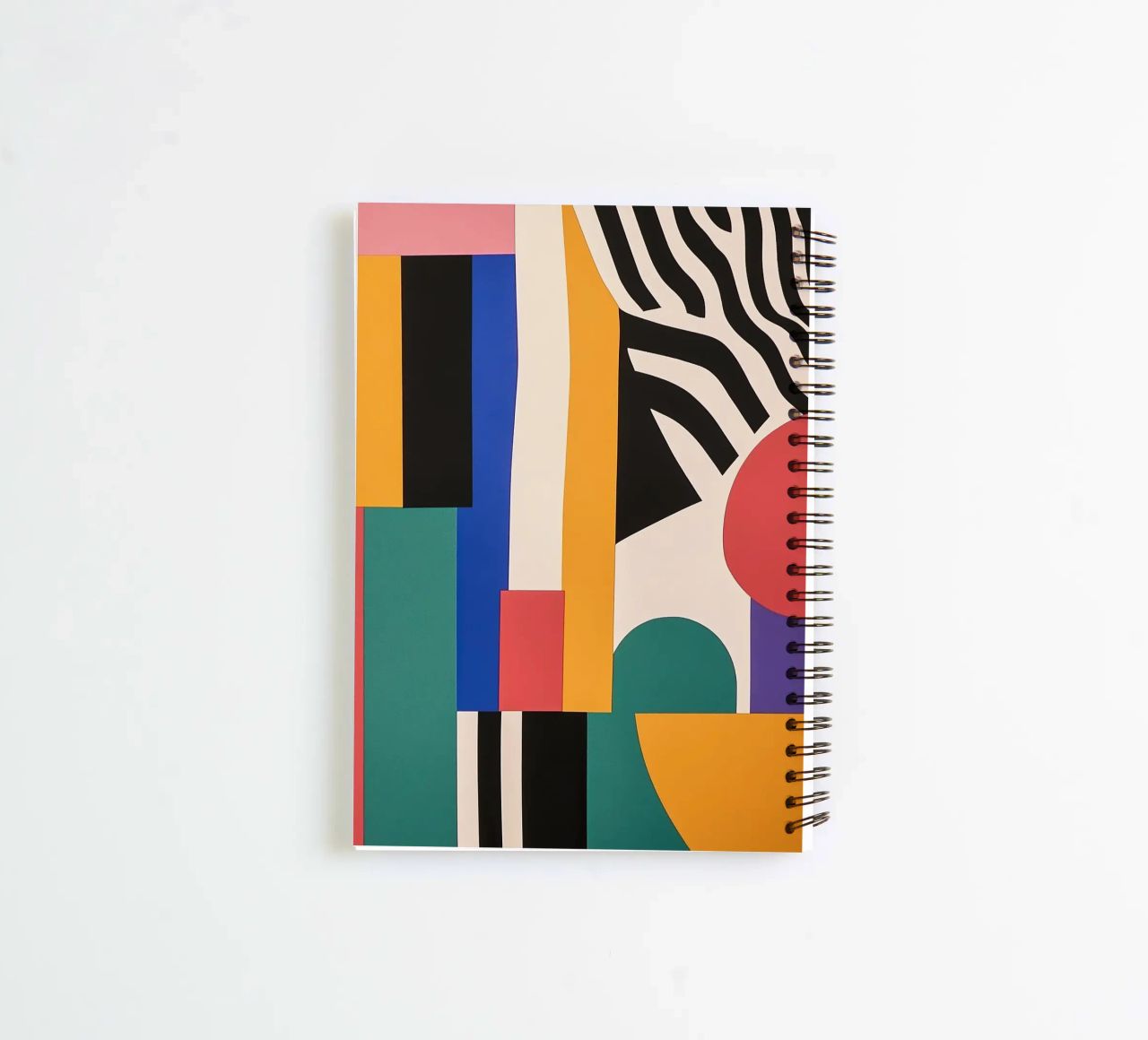 Design dynamics: the energy of the Bauhaus spiral notebook by Nikis Art Studio