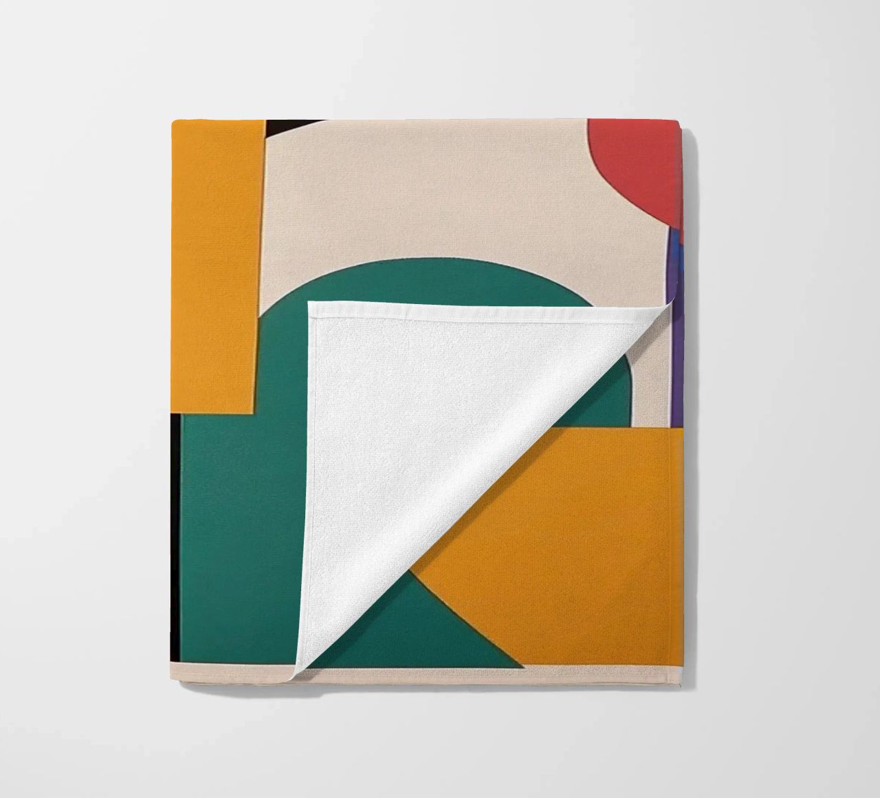 Design dynamics: the energy of the Bauhaus beach towel by Nikis Art Studio